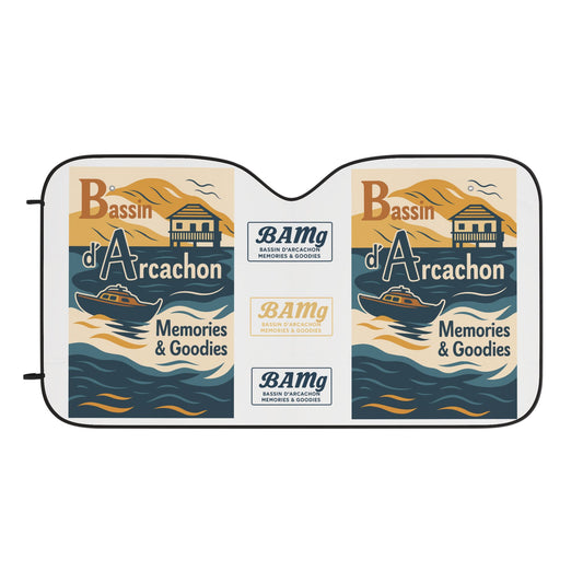Pare-soleil BAMG – Bassin d’Arcachon Edition (Cabane tchanquée – style vintage)