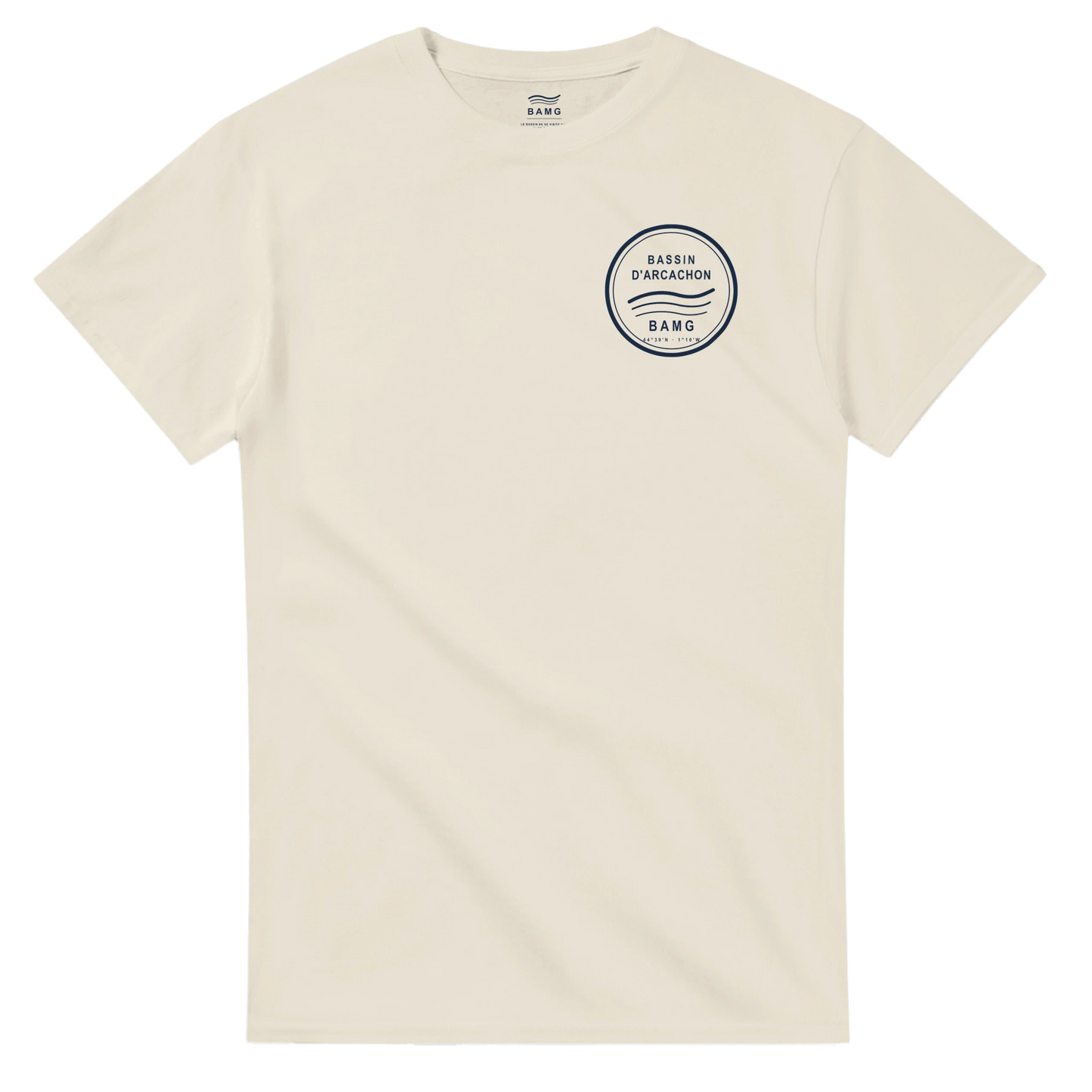 T-shirt Emblème Sable BAMG à plat — vue de face