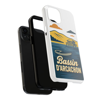 Coque robuste Bassin d’Arcachon • Cabanes tchanquées & océan • Protection premium | BAMg