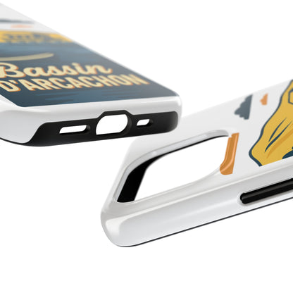 Coque robuste Bassin d’Arcachon • Cabanes tchanquées & océan • Protection premium | BAMg