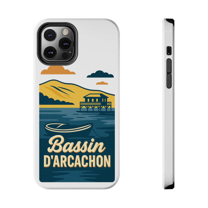 Coque robuste Bassin d’Arcachon • Cabanes tchanquées & océan • Protection premium | BAMg