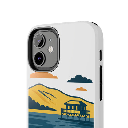 Coque robuste Bassin d’Arcachon • Cabanes tchanquées & océan • Protection premium | BAMg