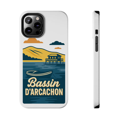 Coque robuste Bassin d’Arcachon • Cabanes tchanquées & océan • Protection premium | BAMg