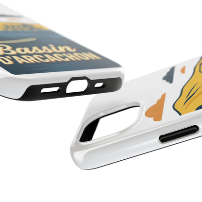 Coque robuste Bassin d’Arcachon • Cabanes tchanquées & océan • Protection premium | BAMg