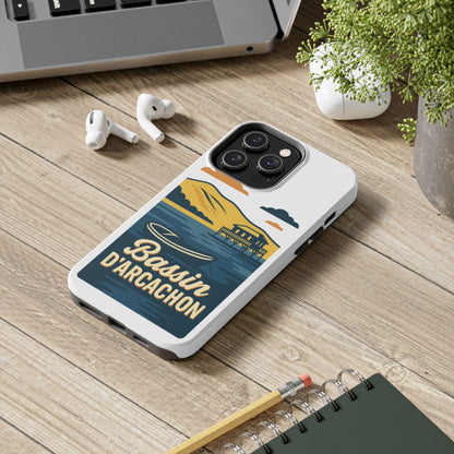 Coque robuste Bassin d’Arcachon • Cabanes tchanquées & océan • Protection premium | BAMg