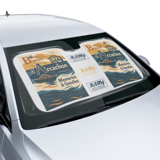 Pare-soleil BAMG – Bassin d’Arcachon Edition (Cabane tchanquée – style vintage)