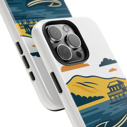 Coque robuste Bassin d’Arcachon • Cabanes tchanquées & océan • Protection premium | BAMg