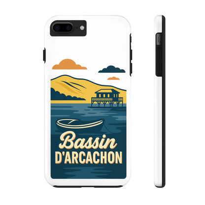 Coque robuste Bassin d’Arcachon • Cabanes tchanquées & océan • Protection premium | BAMg