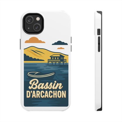 Coque robuste Bassin d’Arcachon • Cabanes tchanquées & océan • Protection premium | BAMg