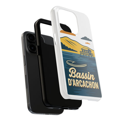 Coque robuste Bassin d’Arcachon • Cabanes tchanquées & océan • Protection premium | BAMg