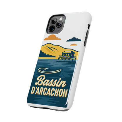 Coque robuste Bassin d’Arcachon • Cabanes tchanquées & océan • Protection premium | BAMg