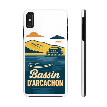 Coque robuste Bassin d’Arcachon • Cabanes tchanquées & océan • Protection premium | BAMg