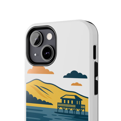 Coque robuste Bassin d’Arcachon • Cabanes tchanquées & océan • Protection premium | BAMg