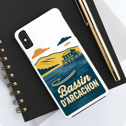 Coque robuste Bassin d’Arcachon • Cabanes tchanquées & océan • Protection premium | BAMg