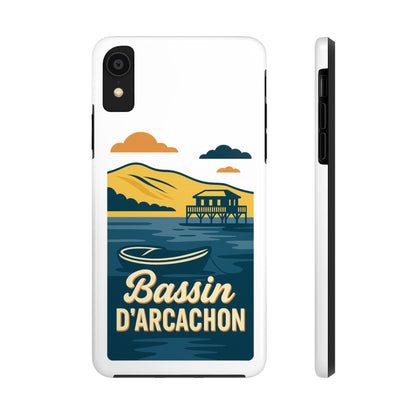 Coque robuste Bassin d’Arcachon • Cabanes tchanquées & océan • Protection premium | BAMg