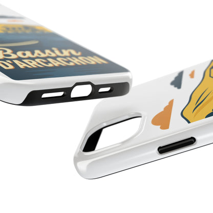 Coque robuste Bassin d’Arcachon • Cabanes tchanquées & océan • Protection premium | BAMg