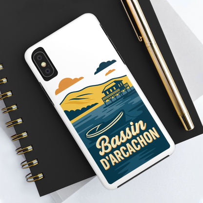 Coque robuste Bassin d’Arcachon • Cabanes tchanquées & océan • Protection premium | BAMg