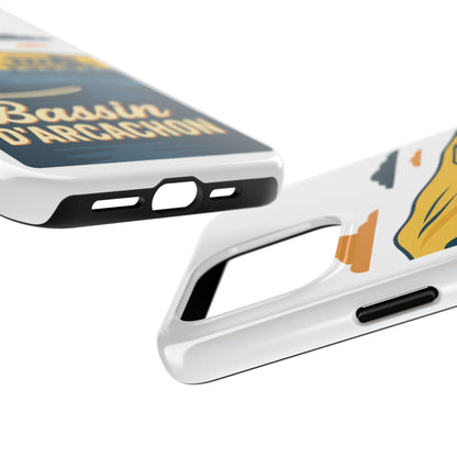 Coque robuste Bassin d’Arcachon • Cabanes tchanquées & océan • Protection premium | BAMg