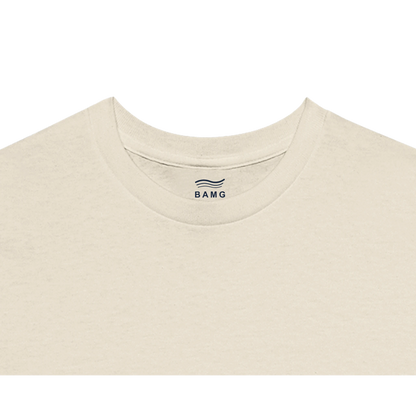 Marquage intérieur BAMG dans le col du T-shirt Emblème Sable