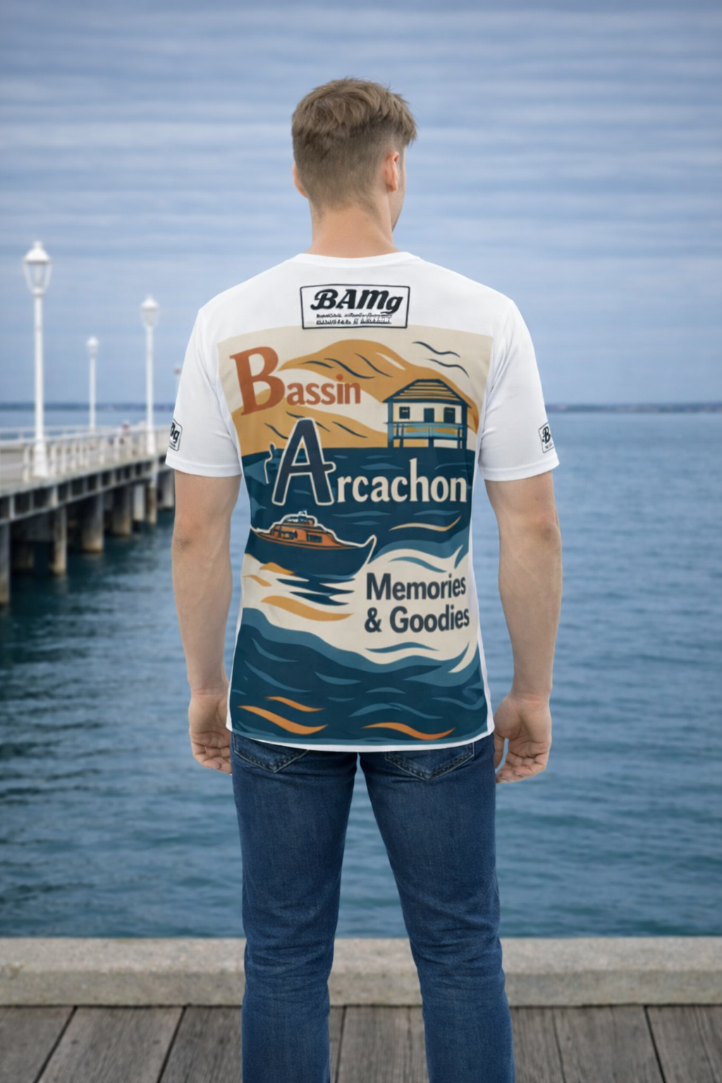 T-shirt BAMG “ADN Bassin d’Arcachon” – Souvenirs stylés & vibes 100% locales